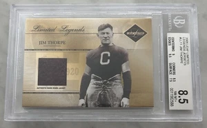 2005 LEAF LIMITED JIM THORPE GAME USED JACKET PATCH /50 CANTON BULLDOGS HOF - Bild 1 von 2