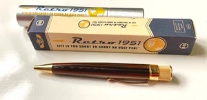 Vintage Retro 51 TORNADO Big Shot Cognac Finish Ballpoint Pen with Box & Tube - Picture 1 of 8