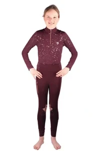 Girls HY Equestrian Enchanted Collection Base Layer & Riding Tights 9-10 11-12 - Picture 1 of 11