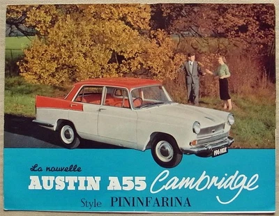 AUSTIN A55 CAMBRIDGE Car Sales Brochure 1961 FRENCH TEXT #1752/60/RH/11 - Image 1 of 3