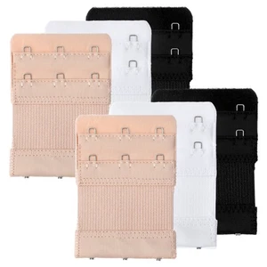  3 Stück Elastische Extender Unterwäsche Knopf Verlängerung Träger BH Haken - Bild 1 von 12