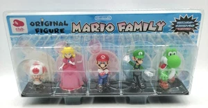Juego de 5 figuras originales de Super Mario Mario Family 2004 raras de JAPÓN - Imagen 1 de 6