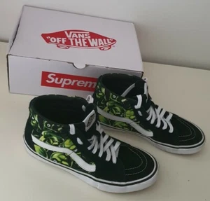 SS18 Supreme X Vans Totenkopf Flor Sk8-Hi UK 8 US 9 Eu 42 Turnschuhe - Bild 1 von 12