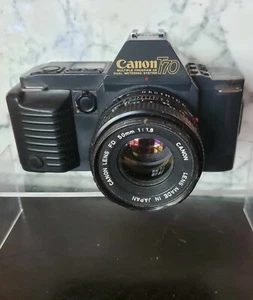 Canon T70 35mm Film Camera with FD 50mm 1:1.8 S.C. Lens - Picture 1 of 9