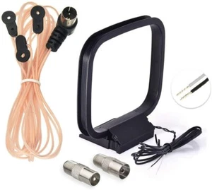 FM Radio Antenna&AM Loop Aerial for Pioneer Onkyo Yamaha Marantz Indoor Bluetoot - Picture 1 of 12