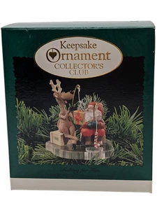 1995 Hallmark Andenken Ornament "Fishing for Fun" Collectors Club - kostenloser Versand - Bild 1 von 15