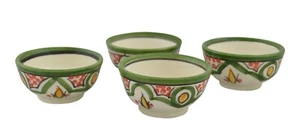 Juego de 4 tazones de salsa de inmersión marroquí hechos a mano de 4 X porciones pequeñas mantequilla de especias pellizcado - Imagen 1 de 6