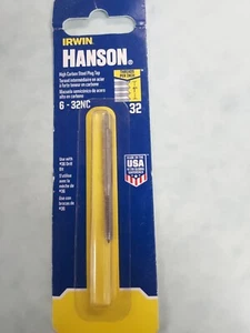 Irwin Hanson High Carbon Steel SAE Plug Tap 6-32 1 Pc 8018 - Picture 1 of 4