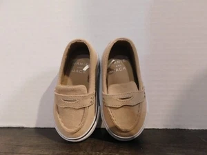 Janie & Jack SHOES Sz 4 LEATHER SUEDE Brown/Tan nice! - Picture 1 of 5