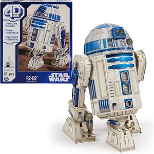 Spin Master Games 4D Build Star Wars R2-D2 Cardstock 3D Model Kit Ages 12+ - Picture 1 of 8