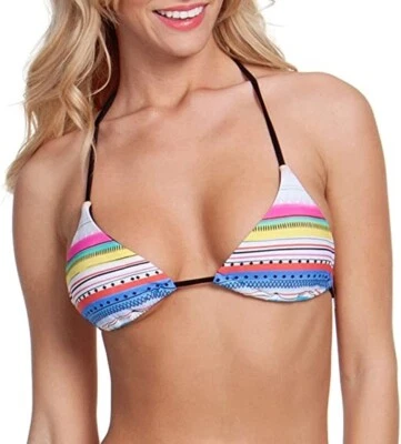 RIP CURL Damen Junior Caliente Dreieck Schwimmen Top Mehrfarbig M - Bild 1 von 4