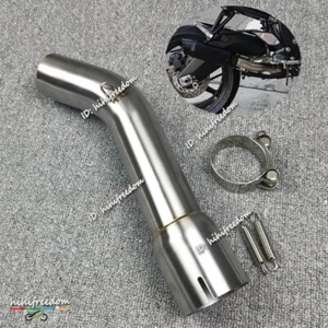 Slip-on For Yamaha FZ1 Fazer 2006-2016 Exhaust System Modified Mid Link Pipe 2'' - Picture 1 of 10