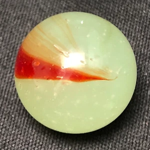 Antique AKRO, Thin Oxblood Patch Marble, .625, Mint - Picture 1 of 6