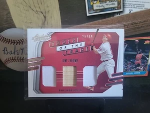 2021 Absolute Baseball Jim Thome Tools Of The Trade Triple Relic 25/49 ๐ฅ - Picture 1 of 12