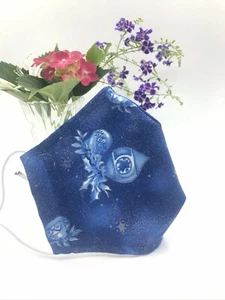 NUEVO Cubierta facial de tela para adultos Máscara 100% algodón lavable filtro bolsillo LB2 - Imagen 1 de 4