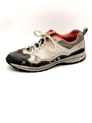 Fila Womens Sneakers Gray Pink Padded Lace Up Shoe Low Top Round Toe 9.5 - Image 1 of 4