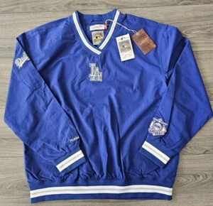 Mitchell & Ness Blue MLB Los Angeles Dodgers Pullover Jacket XL - Picture 1 of 6