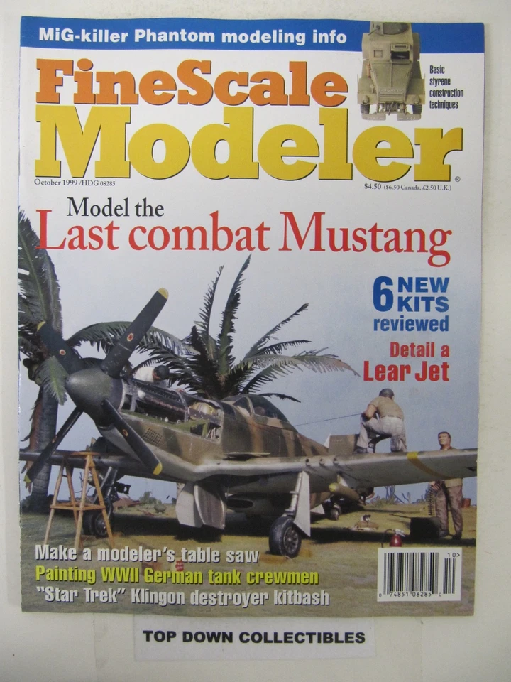 Fine Scale Modeler Magazine  October 1999 Star Trek Klingon Destroyer Kitbash - Image 1 of 2