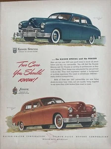 Anuncio impreso Kaiser-Fraser 1946 vintage. ¡Los autos que debes conocer! - Imagen 1 de 1