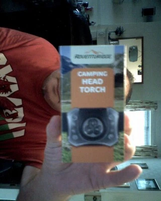 ADVENTURIDGE  CAMPING HEAD TORCH BIRTHDAY CHRISTMAS  HOLIDAYS SUMMER - Image 1 of 2