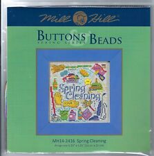 Spring Cleaning Buttons Beads Spring Series Mill Hill Cross Stitch Kit
