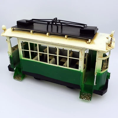 Modellino Tram d’Epoca Vintage Metallo, Stile Retro Auto Antico Scala 1:40 25 cm - Immagine 1 di 3