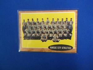 Tarjeta 1962 Topps Baseball # 384 Kansas City AthleticsTeam EX-MT - Imagen 1 de 2