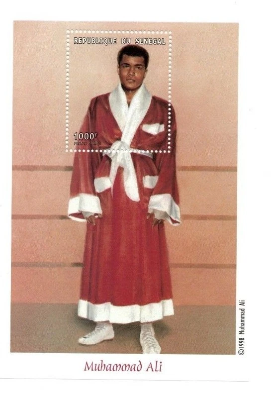 Senegal - MUHAMMAD ALI Boxe - Folha de selo de lembrança - MNH - Imagem 1 de 1
