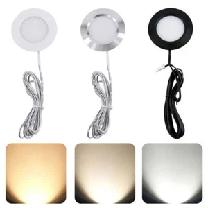 12V LED Einbaustrahler flach Einbauspot Deckenstrahler Deckenspot mit 2M Kabel - Picture 1 of 15