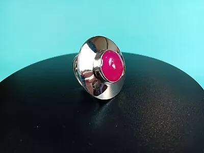 Handgeschmiedeter Ring 925er Silber mit Chalzedon UNIKAT - Bild 1 von 4