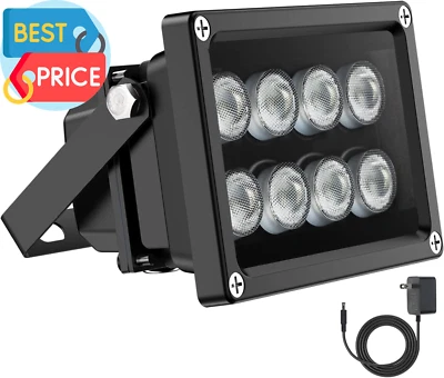 Iluminador IR 90 grados gran angular 8 ledes luz infrarroja IR 850 Nm iluminación infrarroja Foto 1 de 4