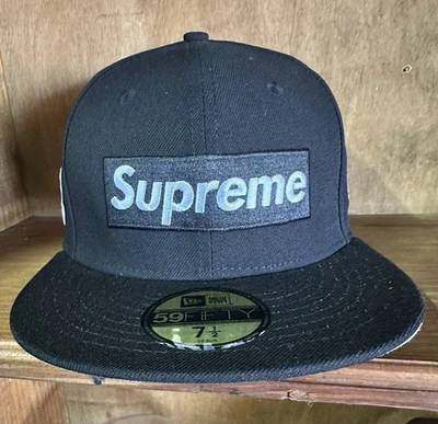 Supreme New Era 59Fifty Box Logo White Sox Fitted Hat Size 71/2 - Image 1 of 4