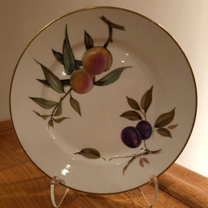 Royal Worcester Evesham Gold Flameproof Porcelain Dinner Plate England ~ EUC - Picture 1 of 8