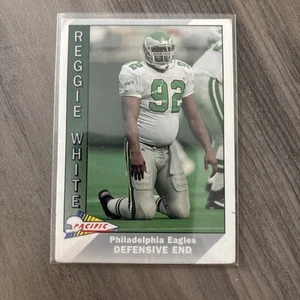 FREE SHIPPING-MINT-1991 Pacific Reggie White #395-PLUS EAGLES BONUS CARDS - Picture 1 of 1