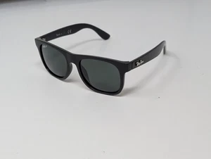 Ray-Ban Junior Justin Rj9069S 100/71 Sonnenbrille poliert schwarz/grün 48-16-130 - Bild 1 von 7