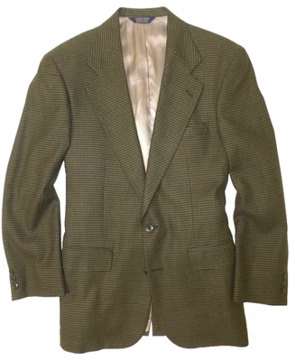 Nordstrom Blazer 39R Plaid Silk Excellent Condition Jacket Sport Coat - Image 1 of 4