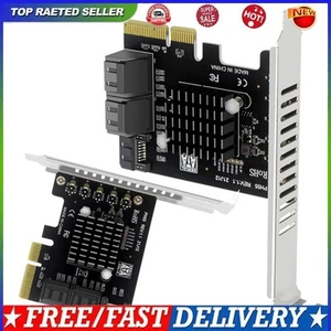 PCIe SATA Card Jmb585 Chip Supports Cascaded Trim for Windows/Linux/ OS - Photo 1/13