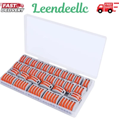 30 PCS Lever Wire Electrical Connectors Nuts Assortment Kit with 28-12 AWG, - Image 1 of 4