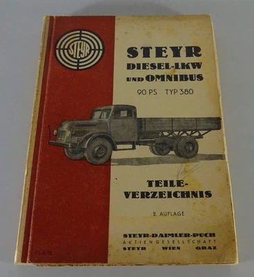 Catalogo Parti Steyr - Diesel - Camion 85 CV Tipo 380 / 380 A / 380 B / 380 K - Immagine 1 di 4