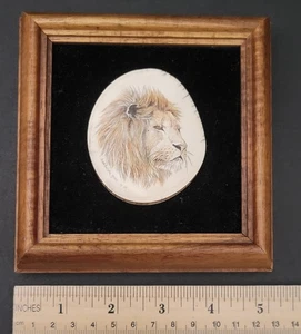 Piccolo pezzo di leone Sceimshaw Anna Pavlak vintage incorniciato - Foto 1 di 3