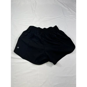 Pantalones Cortos de Correr Lululemon Negros para Mujer Forrados Atléticos Gimnasio Entrenamiento - Imagen 1 de 3