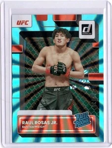 2023 Donruss UFC Raul Rosas Jr. #206 Holo Teal Laser /25  - Bild 1 von 2