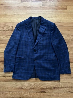 Ermenegildo Zegna Achillfarm Sport Coat 52R Wool Silk Blend Sartorial - Изображение 1 из 4