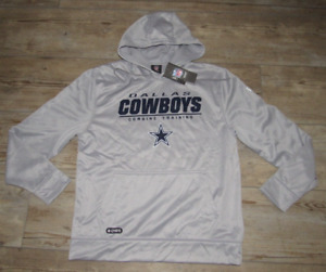 Dallas Cowboys Authentic Combine Silver Therma Hoodie Jacket Men's Size Large