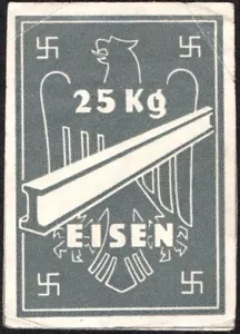 25 Kg Ferro -1939-1945 - Soldi di emergenza - #F52 - Foto 1 di 3