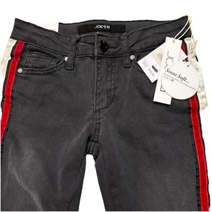 NWT Joe's Girls Markie Ankle Skinny Jeans Black Mid Wash Mid Rise Stretch Sz 7 - Picture 1 of 14