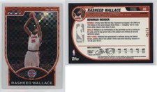 2007-08 Bowman Draft Picks & Stars Chrome X-Fractor /50 Rasheed Wallace #30