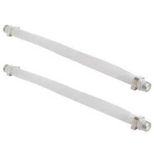 2x 8" Flat Coaxial RF F Type Female to Female Jumper Cable for Windows and Doors - Picture 1 of 3