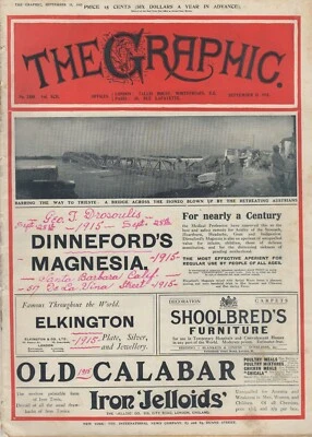The Graphic - September 11, 1915 - Illustrated Weekly Newspaper Magazine - Image 1 of 2