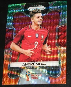 Prizm World Cup 2018 Andre Silva Green & Orange Wave #155 Portugal Refractor - Imagen 1 de 2
